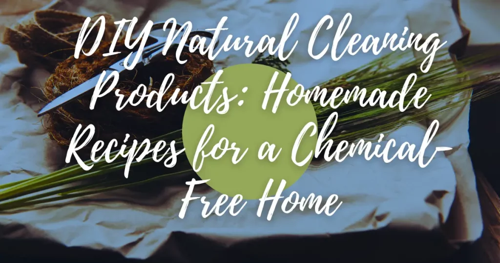 DIY Natural Cleaning Products: Homemade Recipes for a Chemical-Free Home
