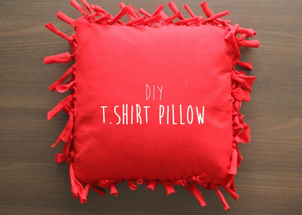 T-Shirt Pillow - Top 10 Easy DIY Home Decor Ideas